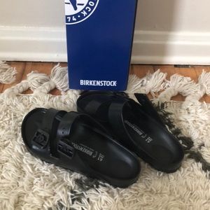 Birkenstock Rubber EVA Sandal in Black